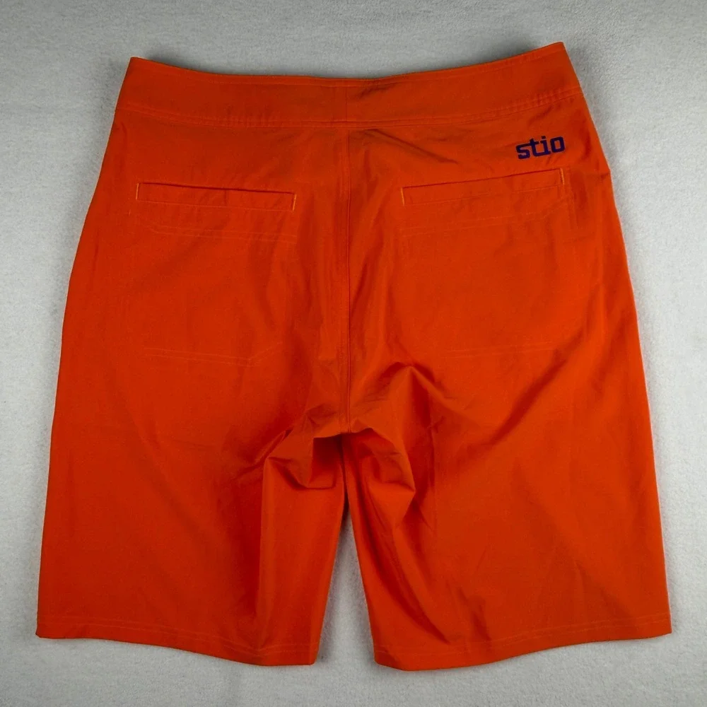 NWT Stio Men's CFS Board Shorts Out Of Bounds Orange Size 34 X 21.5